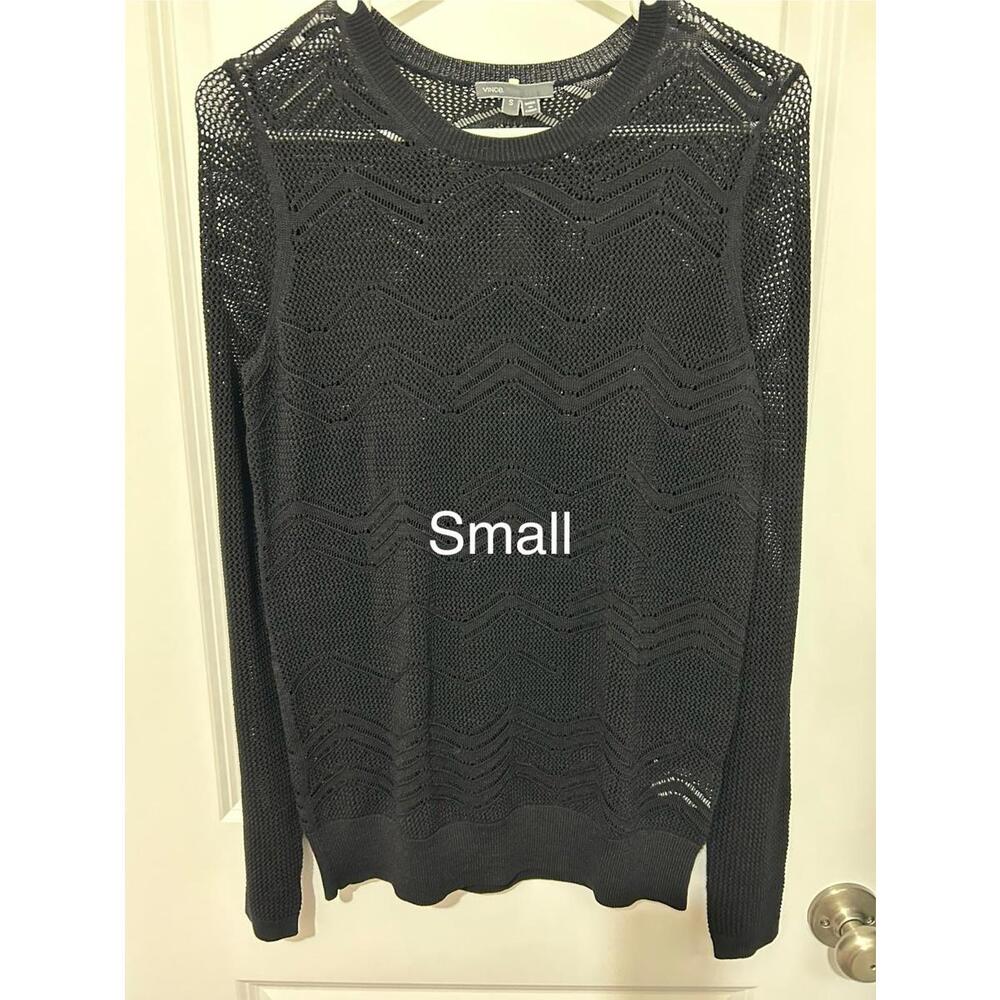 Vince‎ Black Knit Sweater - Small